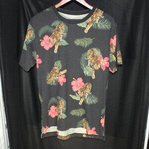 George Floral TIGER Print Shirt - Size M